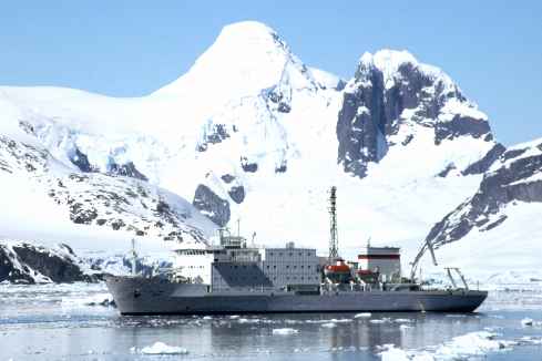 Ship In Snow
